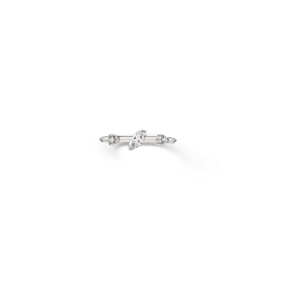 Anello 'Balance' oro bianco BALANCE | AN AU18B1MQ 2TO CT. 0,16+0,03+0,03